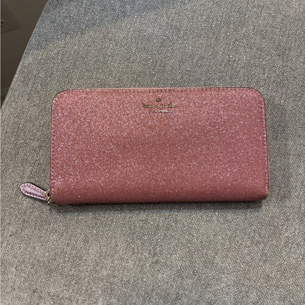 Kate Spade Rose Glitter Wallet - Picture 3 of 13
